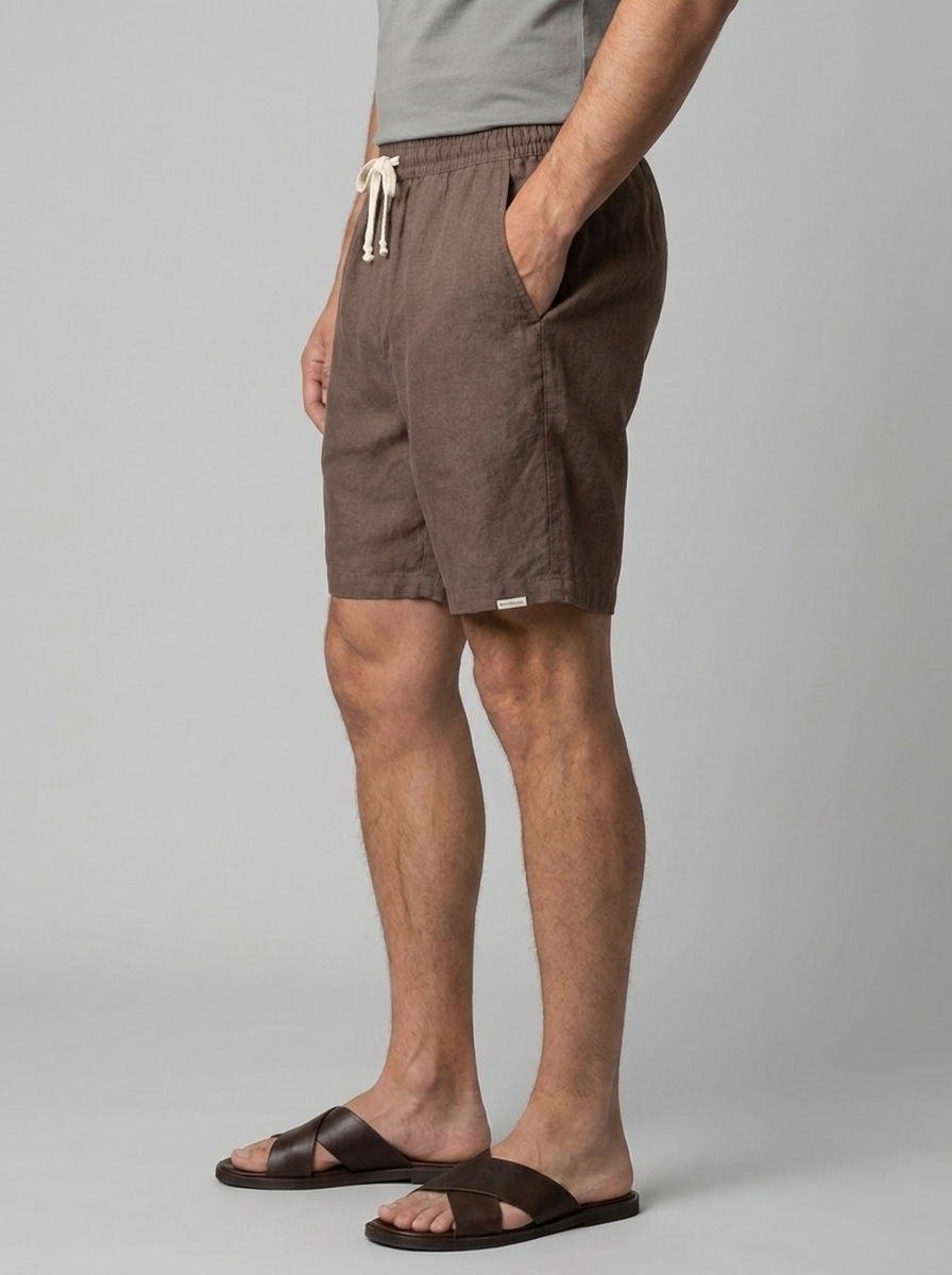 Men's Linen Drawstring Shorts