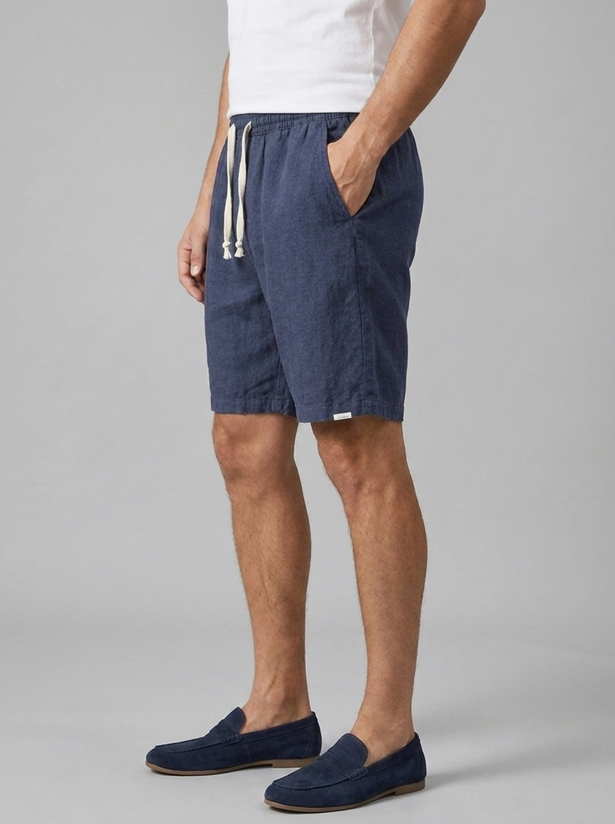 Men's Linen Drawstring Shorts